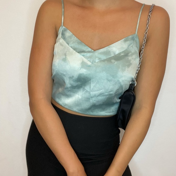 Vintage green tie dye top - Picture 2 of 5